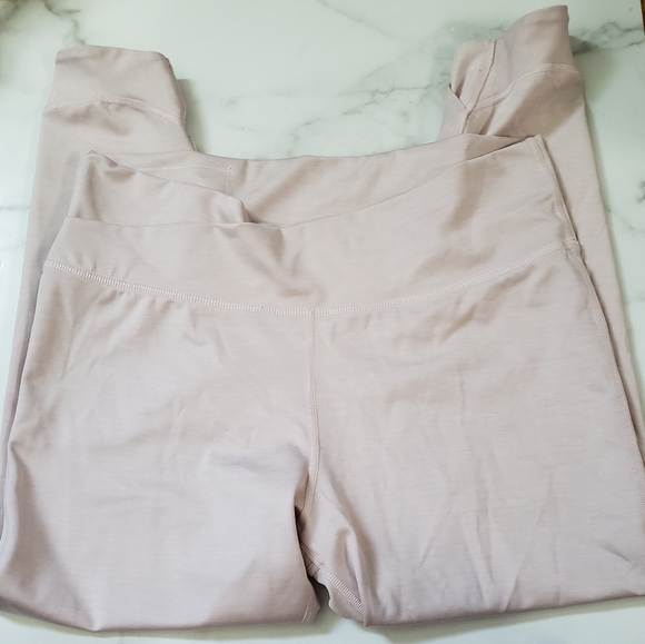 Nike Yoga High Waist 7/8 Blush Pink Leggings Size XXL - Picture 3 of 10